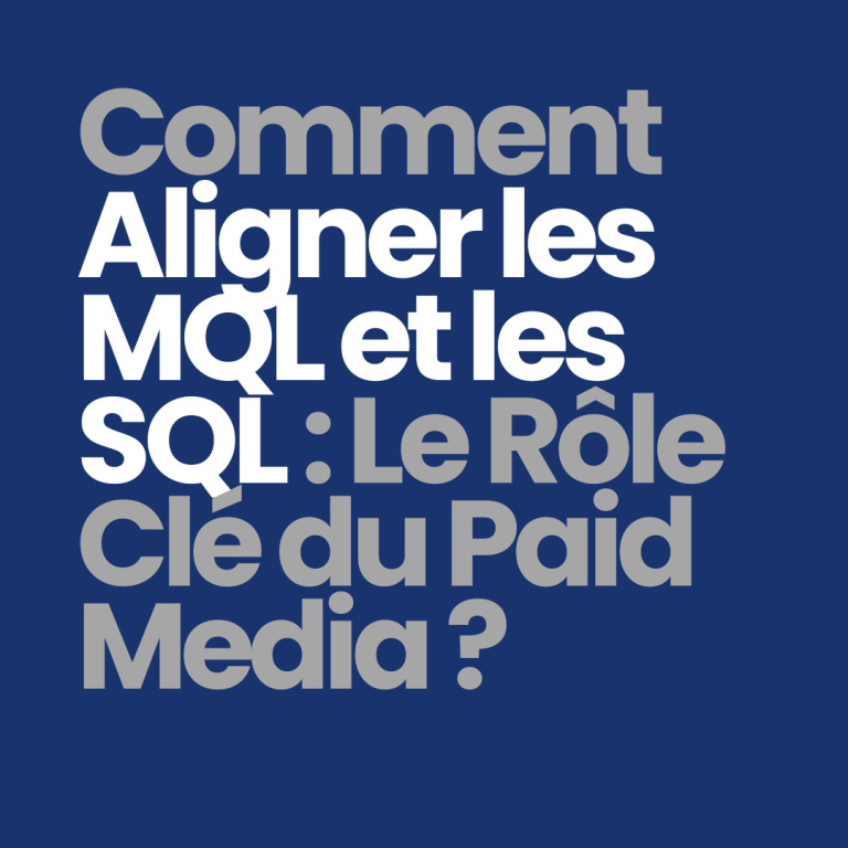 Comment aligner les MQL et les SQL : le rôle clé du paid media ?